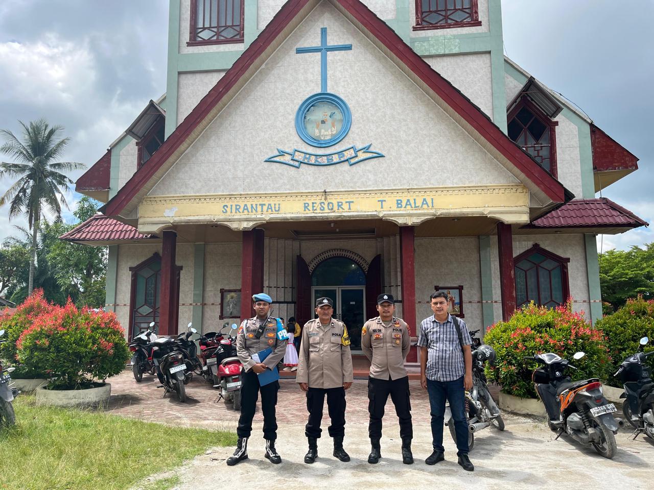 Polres Tanjungbalai Amankan Gereja