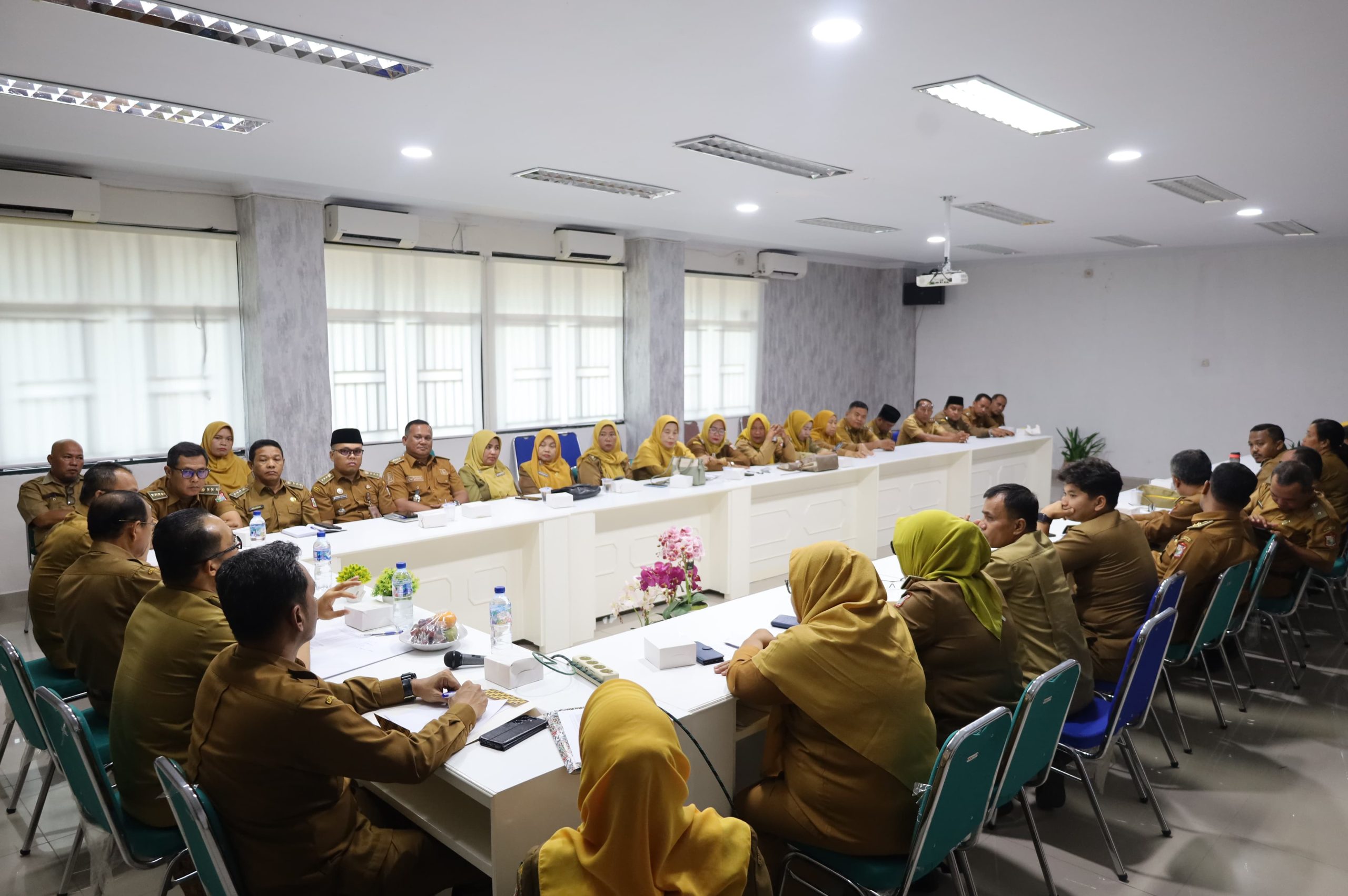 Plh Wali Kota Tanjungbalai Rakor Dengan Dinas Perpustakaan dan Arsip,