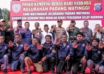 Pemkab Labuhanbatu, TNI-POLRI dan Warga Deklarasikan Komitmen Perangi Narkoba