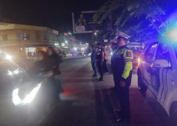Cegah Geng Motor dan Balap Liar, Polres Tanjungbalai Gelar Patroli ‘Blue Light’