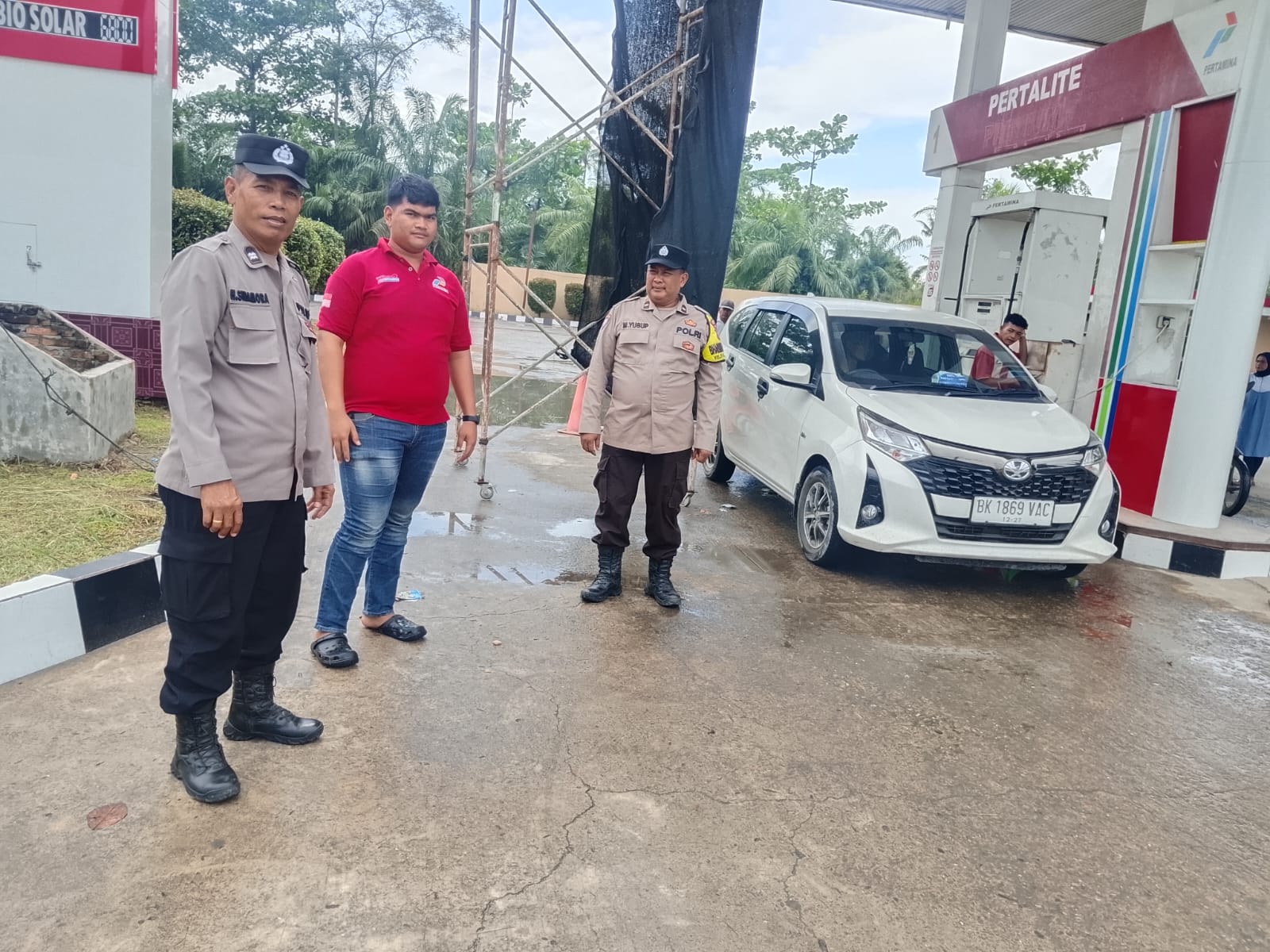 Pastikan Pasokan BBM Aman, Polres Tanjungbalai Amankan SPBU