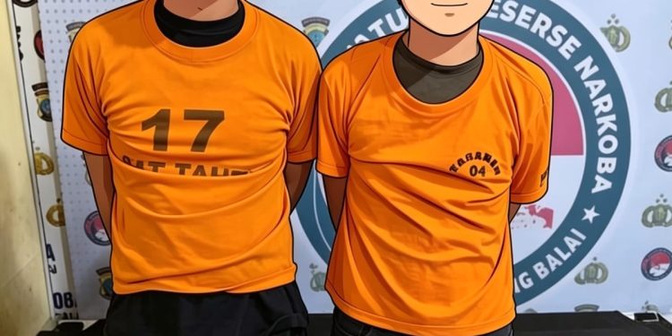 Dua Pengedar Narkoba di Tanjungbalai Diringkus Polisi