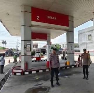 Polres Tanjungbalai Perketat Pengamanan Pendistribusian BBM di SPBU