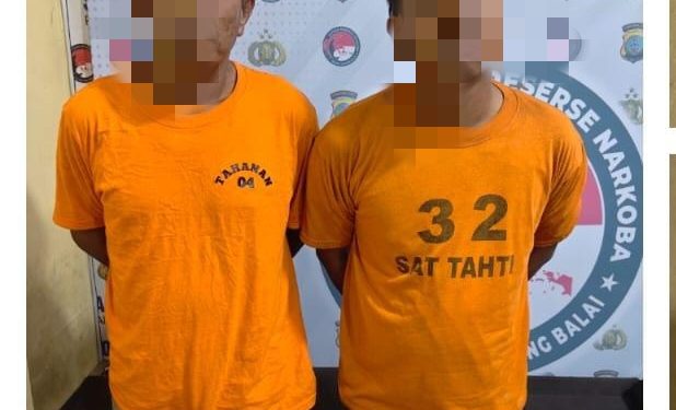 Dua Pengedar Sabu di Jalan Sudirman Tanjungbalai Diringkus Polisi