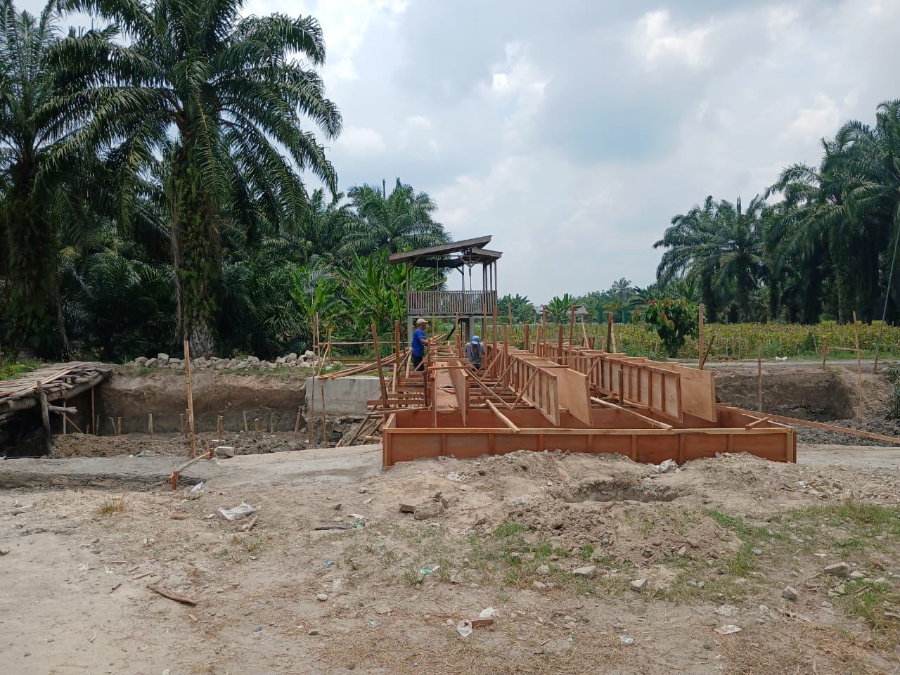 Akhirnya Pemkab Asahan Bangun Jembatan di Desa Meranti, Warga Ucapkan Terimakasih