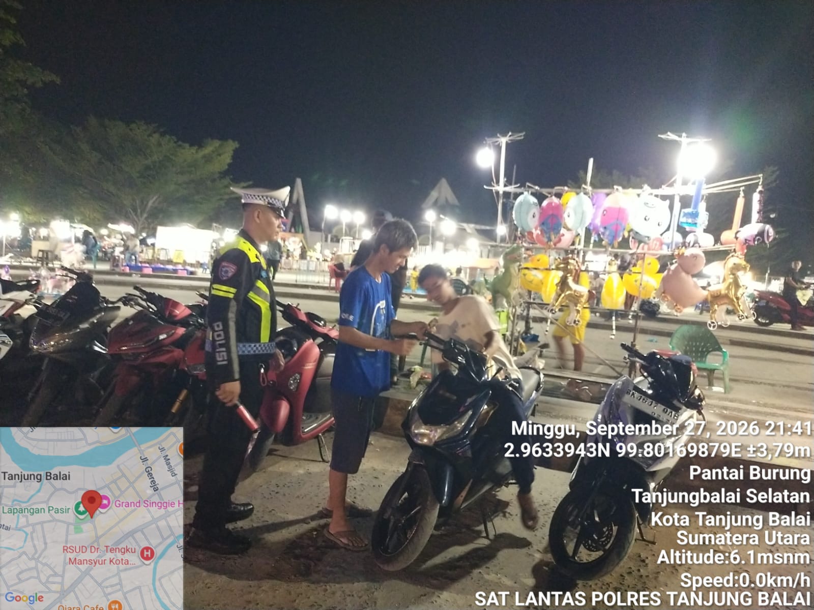 Sat Lantas Polres Tanjungbalai Gelar Patroli 'Polantas Menyapa'