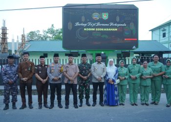 Forkopimda Asahan Panen Raya Ketahanan Pangan Tanam Padi Gogo di Lahan Kodim 0208/AS