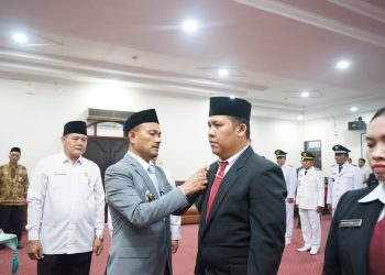 Walikota Tanjungbalai Lantik 12 Pejabat Administrator, Pengawas dan Pejabat Fungsional