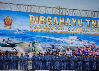 Bupati Batubara Hadiri Upacara HUT ke-81 TNI di Belawan