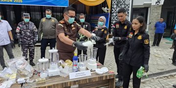 Kejari Tanjungbalai Musnahan Barang Bukti yang Sudah Inkracht