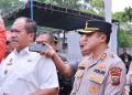Kapolres Asahan dan Forkopimda Monitoring Pelaksanaan Pencoblosan Pilkades Serentak