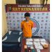 Tersangka dan barang bukti sabu
