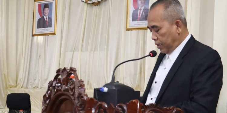 Rapat paripurna DPRD Batubara.