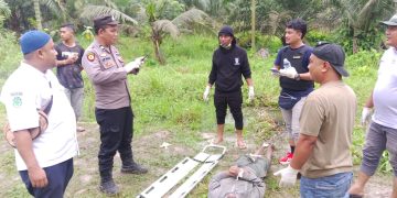 Mayat Keluarga Siapa Ini, Ditemukan di Parit Bekas Bekoan di Air Joman Asahan