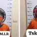 Kedua tersangka saat di kantor polisi.